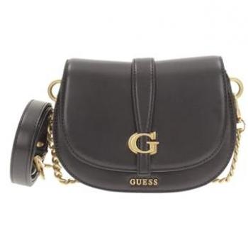 Mini Tracolla Flap nera Guess KUBA
