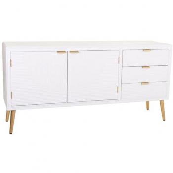 Buffet Moderne Nordic Chic Blanc Doré