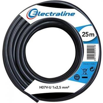 FILS & CÂBLES Câble d’installation H07V-U noir 25 m 2.5mm²