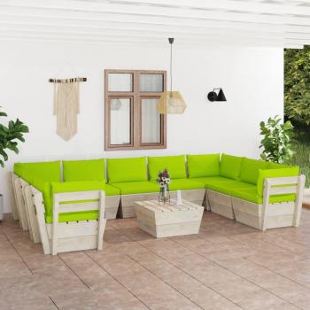 Suite Jardín Palet & Abeto 10×Cojines Naturales