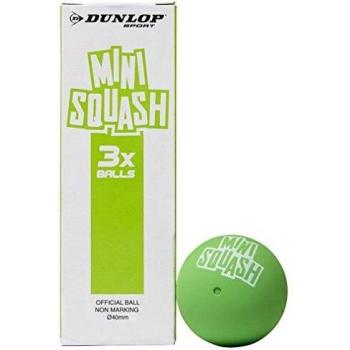 DUNLOP Compact Squash Ball Set – 3 Count
