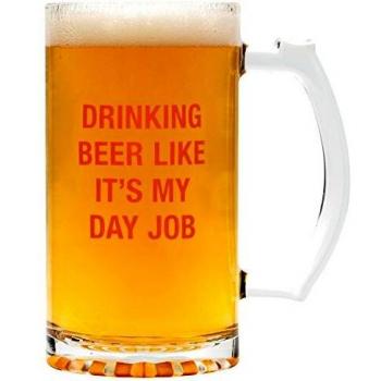 Multi-Colored Beer Mug with About Face Design