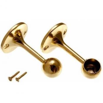 Towel Rod Socket End Support Bracket 19mm with Screws