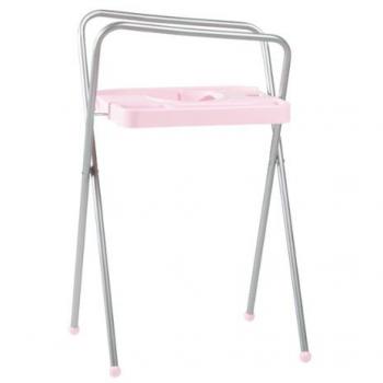Aluminium-Wannenständer Bébé-JOU 230105A – 103 cm, Hellrosa Farbe