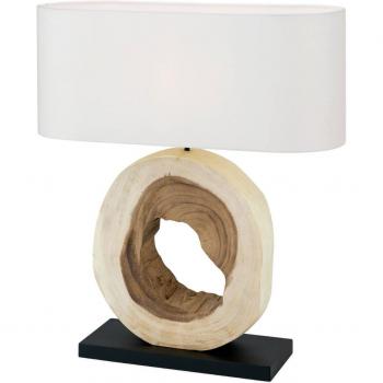 Lampe Orion Nathan à poser – base bois design