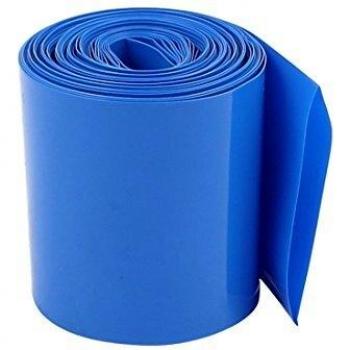 ProShield 18650 Battery Wrap – 50 mm Flat Blue Heat‑Shrink Tube (5 m)