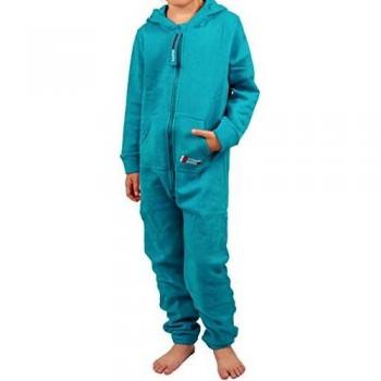 Gennadi Hoppe Kids-Jogging-Overall – Jungen & Mädchen – Türkis 134/140