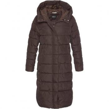 ONLY Longcoat ONLTINA PUFFER X – Steppmantel mit Kapuze