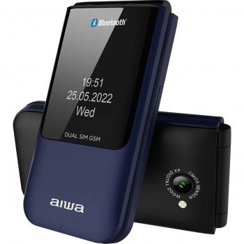 Teléfono Móvil Aiwa FP-24 Senior 2.4 Doble Pantalla Dual SIM Bluetooth Cámara 2G 32MB RAM 32MB ROM microSD FM Rojo