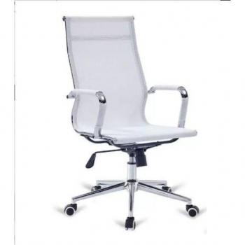Asiento Ejecutivo Niza Alta Malla Blanco Alto Ajuste