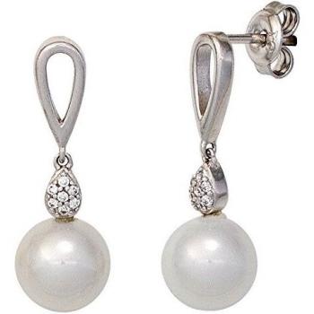 JOBO Ohrhänger 925 Sterling Silber mit Zirkonia