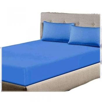 Serenity Sleep Extra Deep 30 cm Elastic Fitted Sheet (Light Blue, Super King)