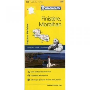 Finistere Morbihan Michelin Mapa Local 308