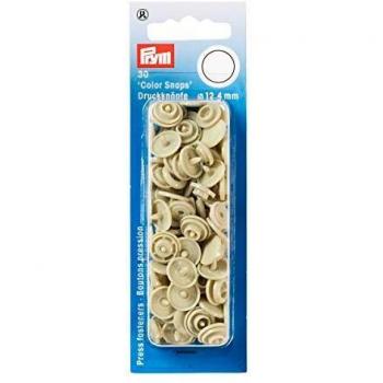Bouton de fixation Color Snaps Beige 12,4 mm – Prym