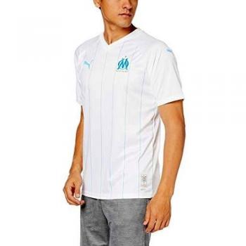 PUMA Herren OM Heimspiel-Trikot Replica SS, Weiß-Azur, S