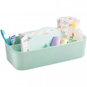 MDesign 11-Compartment Shower Organizer Tote