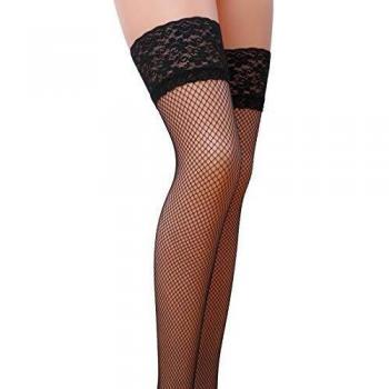 Bas Résille Passion Noir ST020 Taille 5 Autofixants