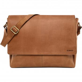 LEABAGS Acapulco Schultertasche aus Büffel-Leder