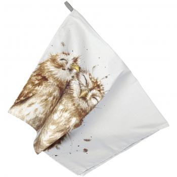Portmeirion Wrendale Owl Kitchen Towel, Cotton, Multi-Color, 74 x 45 x 0.5 cm