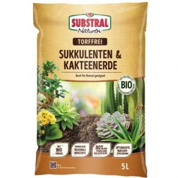 SUBSTRAL Naturen® Kaktus‑Erde 5 L – optimale Drainage