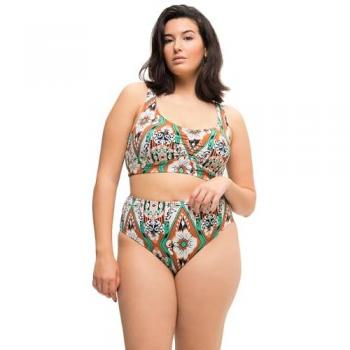 Studio Untold Hochbund Bikinislip, Damen, Alloverprint, Größe 48