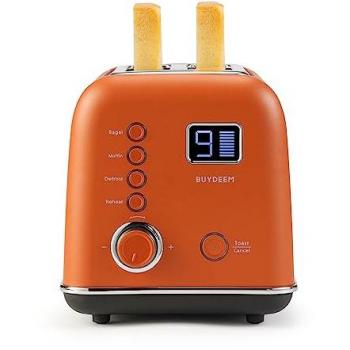 Toastier Automatique Métal DT730E 2 Tranches Couleur Koi Rouge EU