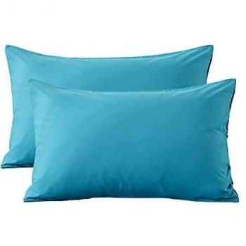 Aisbo Breathable Stain‑Resistant Pillowcase Pair – Teal