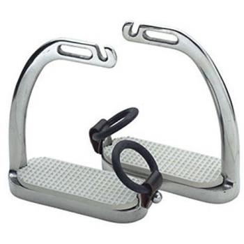 Shires Fillis Peacock Guarded Stirrups – 4.5”