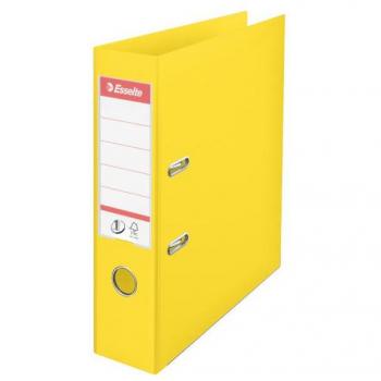 Esselte No.1 Vivida A4 75mm Polypropylene Lever Arch File Yellow (Pack of 10)
