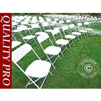 Piattaforma di Sedie Pieghevoli 44x44x80 cm – 24 in bianco