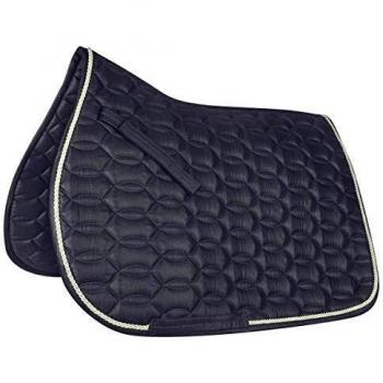 Night Blue & Silver Ancona Dressage Saddle Pad by Waldhausen