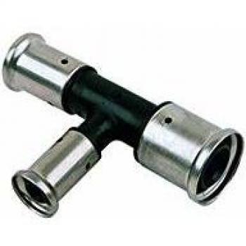 Té Multi-Sertir Réduit PVDF Ø26x3.0-16x2.0-16x2.0