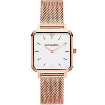 PAUL VALENTINE Stainless Steel Mesh Strap Watch