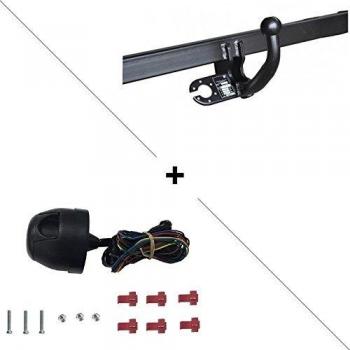 Attelage de remorque pour Suzuki SX4 (04/06-05/13) avec col de cygne et faisceau universel 7 broches