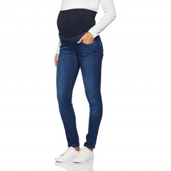Bellybutton Maternity Damen Umstandsjeans, Slim, Überbauchbund, Blau (Dark 0012), Größe 38