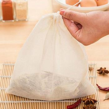 Bolsas de cocina de algodón para infusiones, 23x21 CM