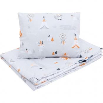 Set Couette Bebe et Coussin Enfant 75x100 cm / 30x40 cm – Réversible, Lavable (Coton)