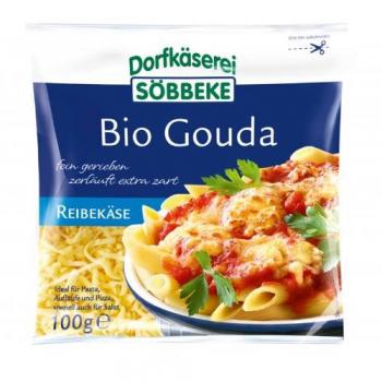 Mindesthaltbar bis 11.11.2024 – Söbbeke Gouda gerieben 100 g Beutel
