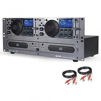 Gemini CDX-2250i Lecteur CD MP3/CD Audio avec Port USB et Câbles fournis