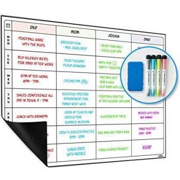 Wall-Mounted Dry Erase Schedule