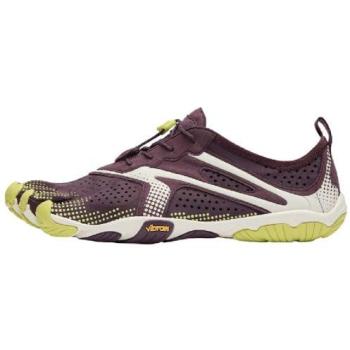 Vibram FiveFingers V‑Run Running Shoe – Fig, Ivory, Military Green (Men’s EU 43)