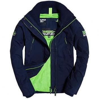 Superdry Männermantel Windattacker – Navy/Lime Edition