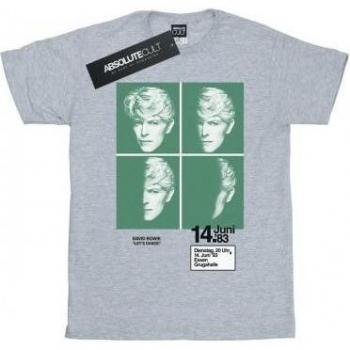 T-shirt noir David Bowie 1983 pour femmes