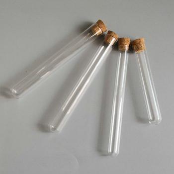 100pcs U-Shaped Bottom Clear Glass Test Tubes for Chemistry