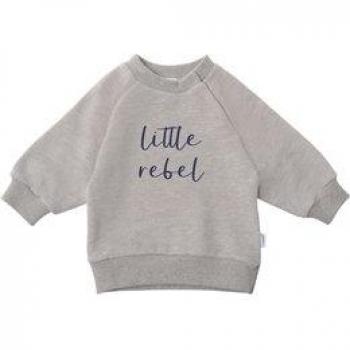Sweatshirt LILIPUT Kleiner Rebell, Mädchen, Gr. 110/116, grau