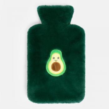 Embroidered Avocado Hot Water Bottle