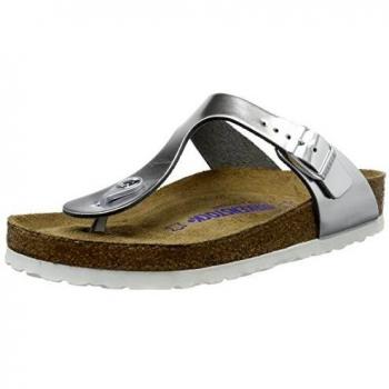 Birkenstock Gizeh SFB Infradito Donna Argento 41 EU