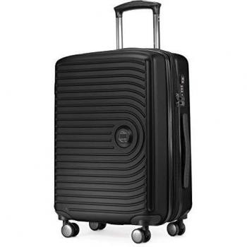 Mitte 4-Rollen Handgepäck Koffer 55 L Schwarz