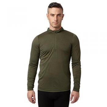 Peter Storm Mens Long Sleeve Thermal Zip Baselayer With Half Zip For Walking & Hiking