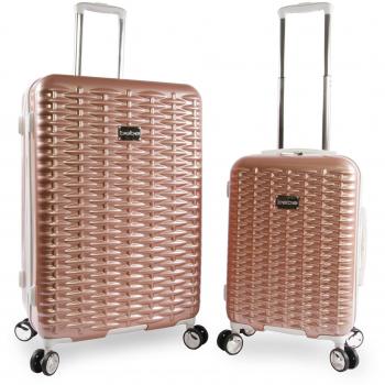 Golden Glide Lydia 2‑Pack Suitcase – Spin Wheels – One Size Available